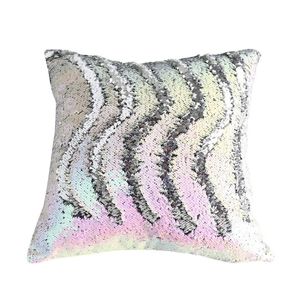 Irredescent Sequins Throw Pillow